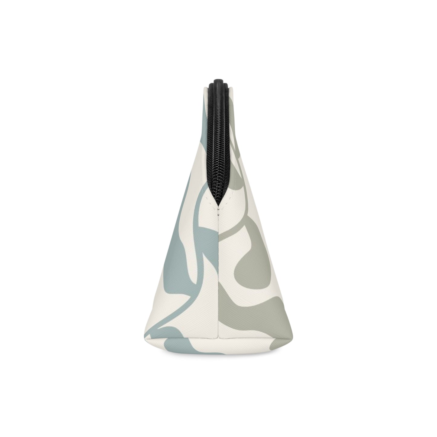 TTP EXCLSUIVE: Abstract Wavy Chic Makeup Bag - Stylish Pouch for Cosmetics, Travel Organizer, Gift for Her, Trendy Toiletry Bag, Everyday Essentials