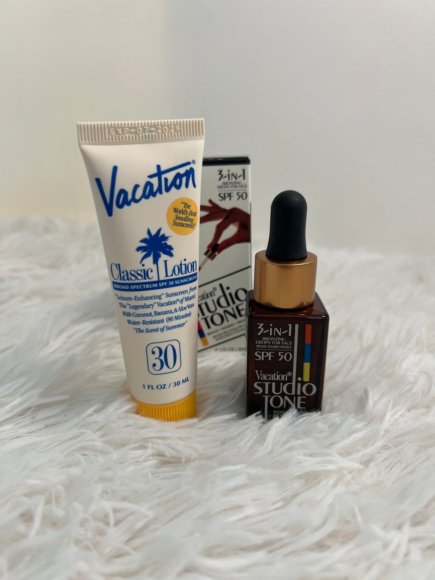 Vacation Beauty Mini Bundle (2-Pack) – Studio Tone Drops + Classic Lotion (30ml)
