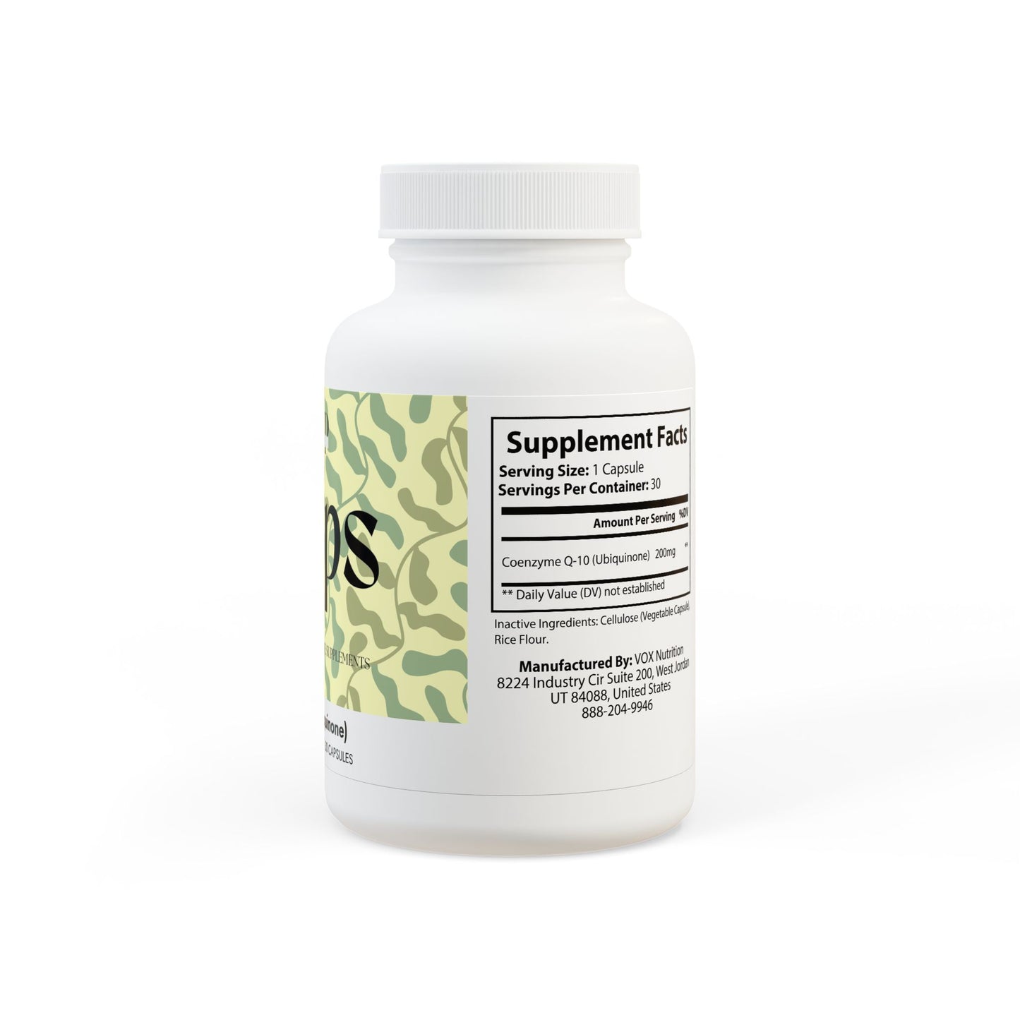 SUPS: CoQ10 (Ubiquinone) Supplement (30 Capsules)