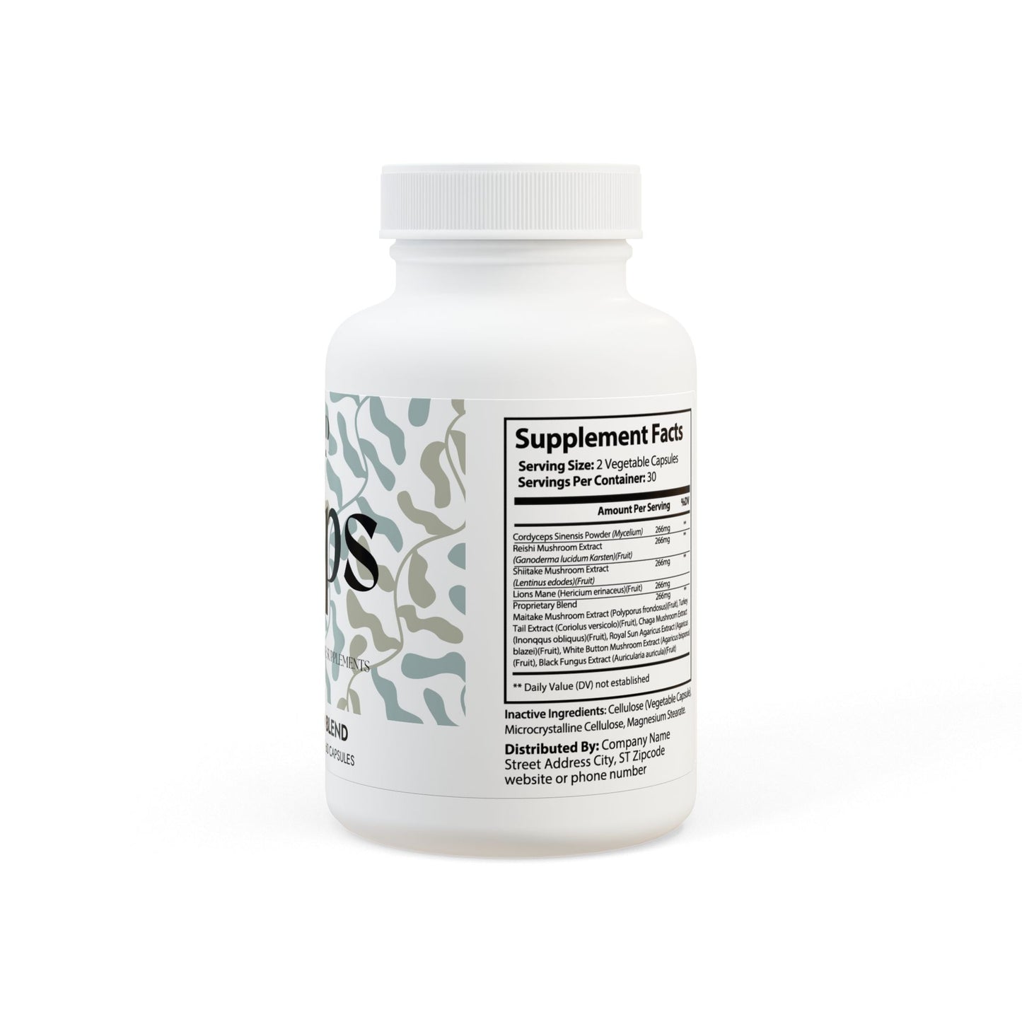 SUPS: Mushroom Blend Supplement (60 Capsules)