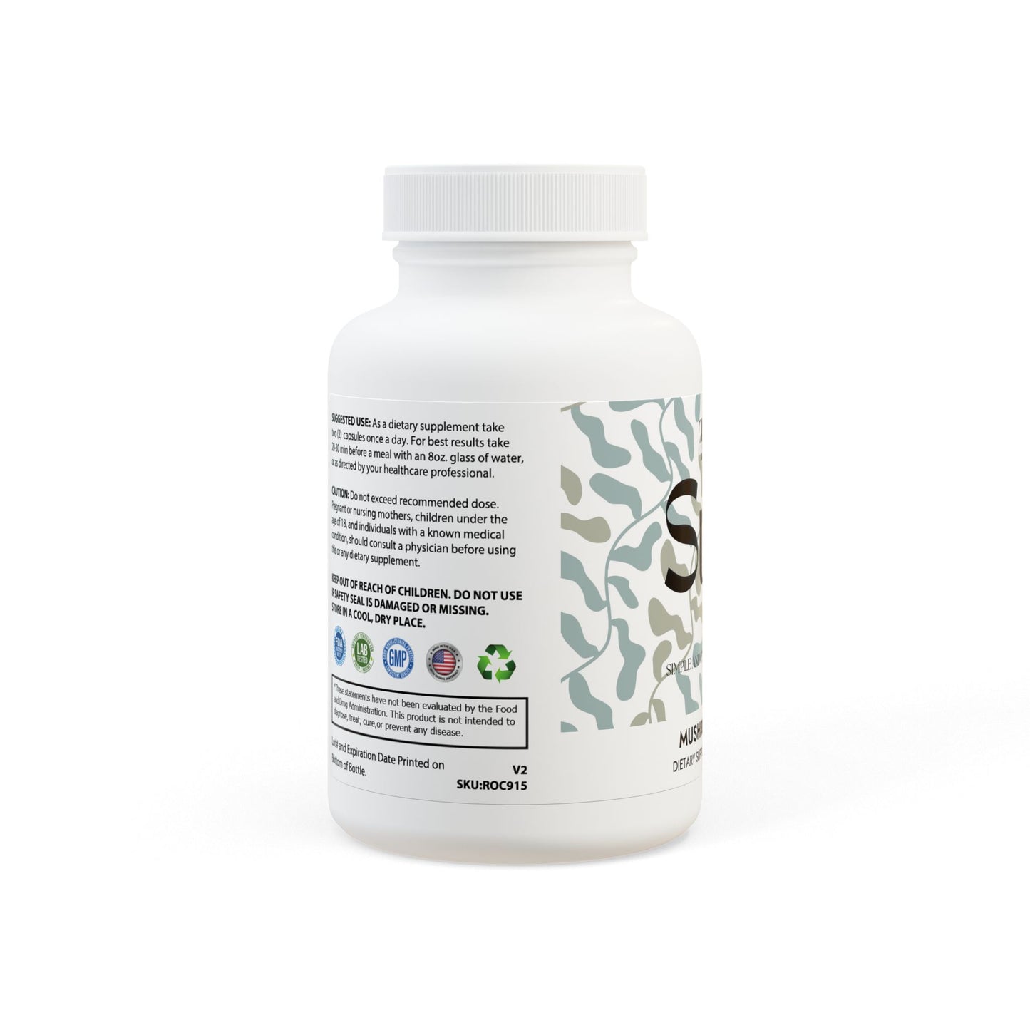 SUPS: Mushroom Blend Supplement (60 Capsules)