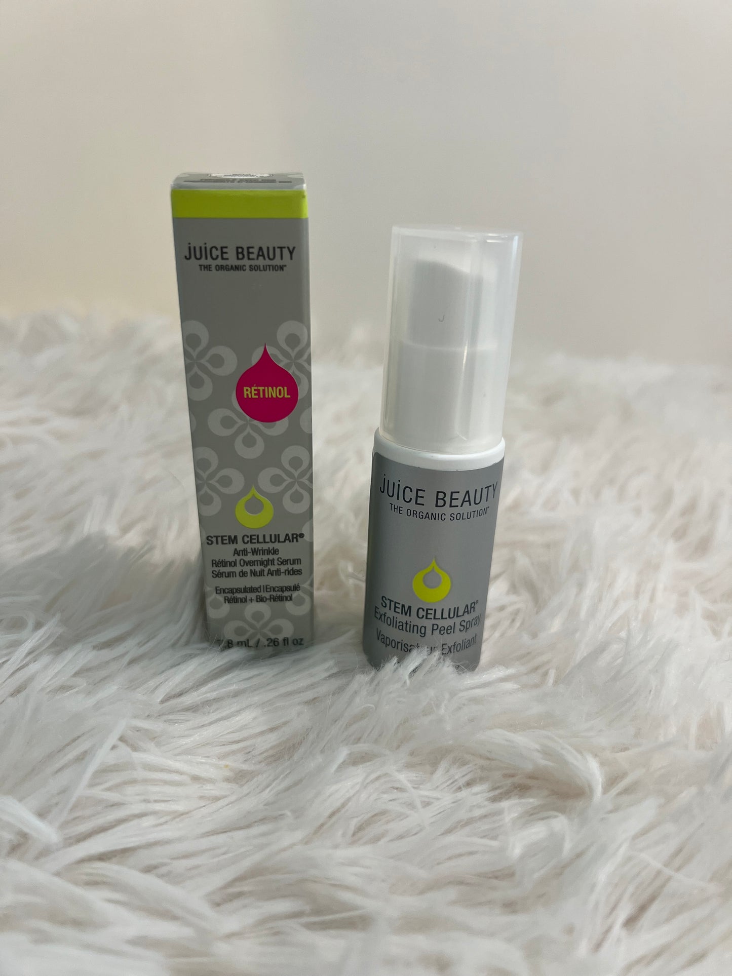 Juice Beauty Skin Cellular Set – Mini Retinol Serum + Exfoliating Spray Duo