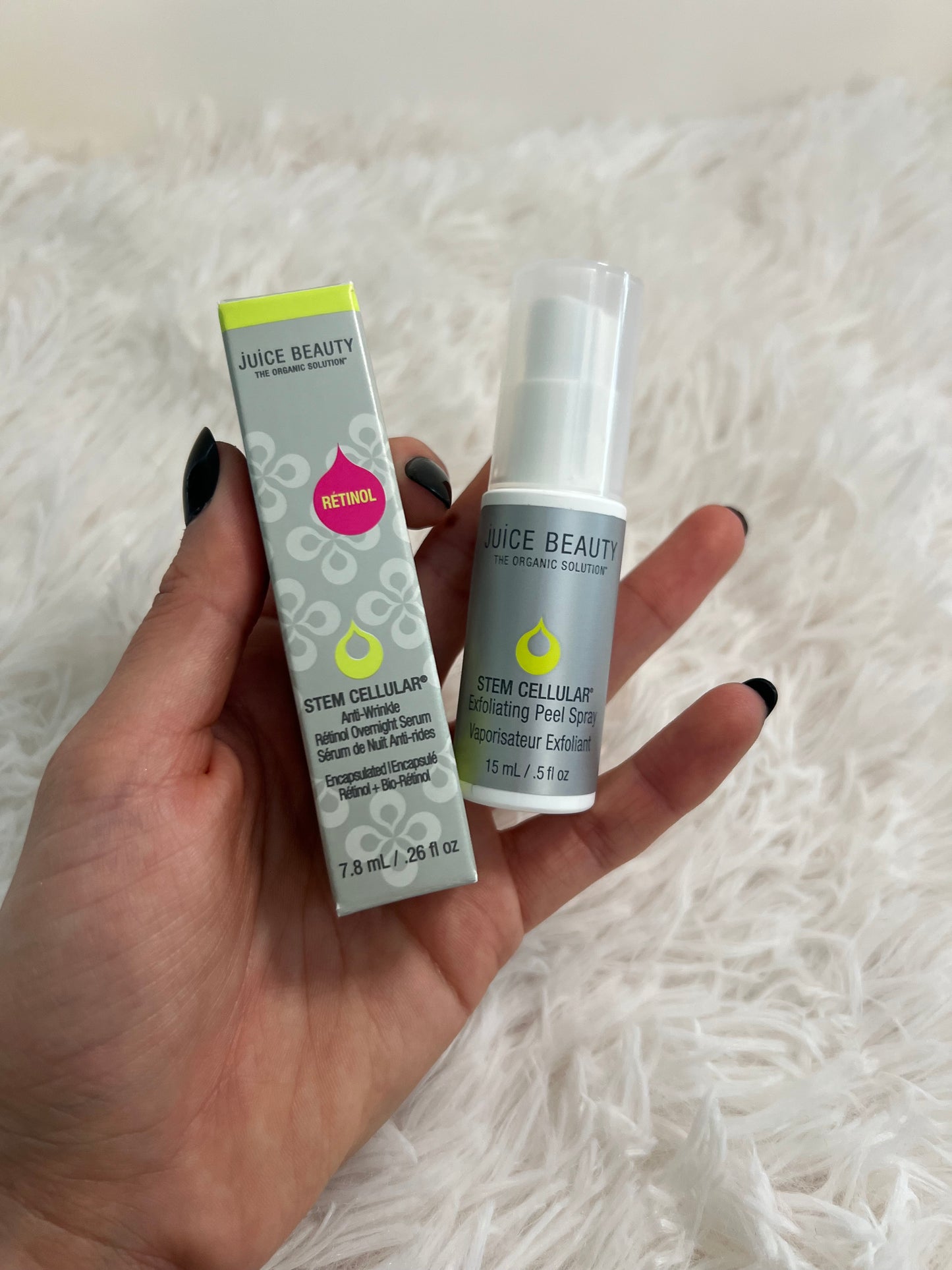 Juice Beauty Skin Cellular Set – Mini Retinol Serum + Exfoliating Spray Duo