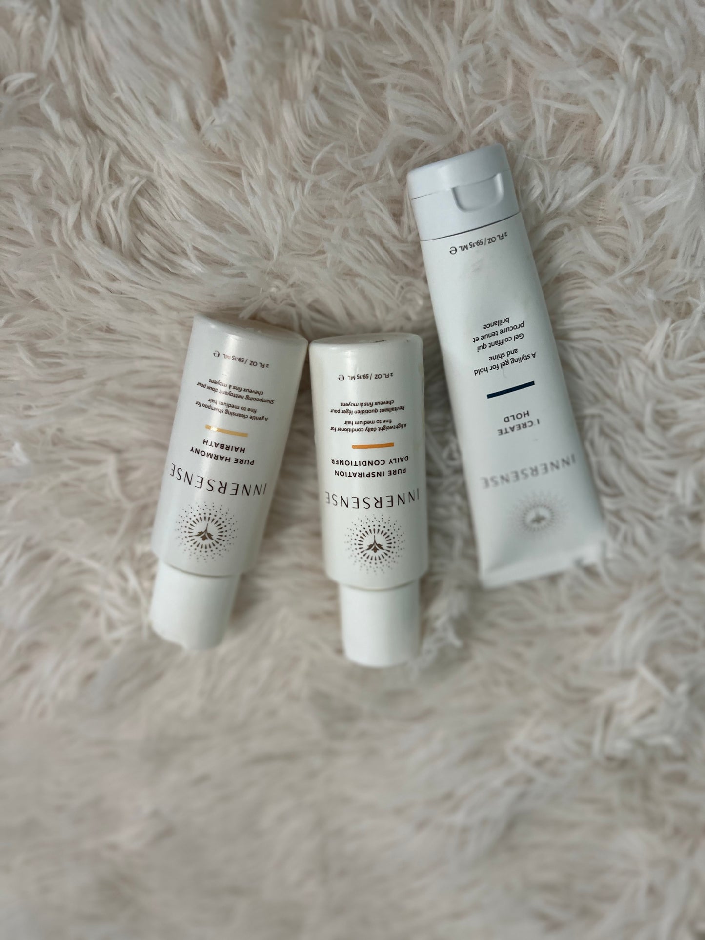 Innersense Hair Care Mini Trio – Shampoo, Conditioner & Styling Gel (Travel Size Set)