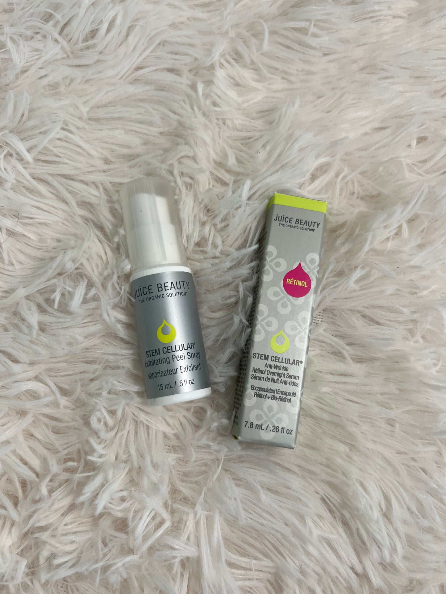 Juice Beauty Skin Cellular Set – Mini Retinol Serum + Exfoliating Spray Duo