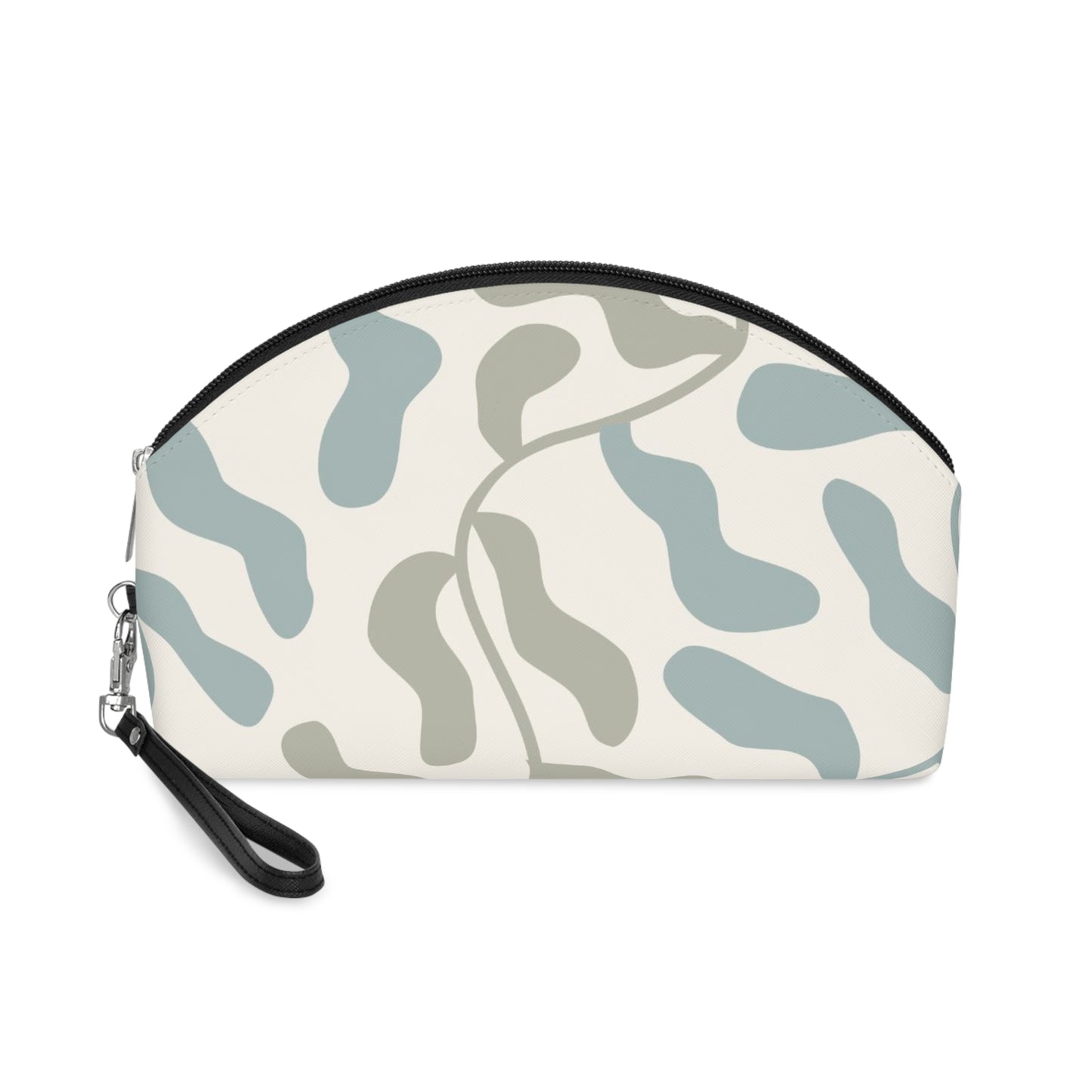 TTP EXCLSUIVE: Abstract Wavy Chic Makeup Bag - Stylish Pouch for Cosmetics, Travel Organizer, Gift for Her, Trendy Toiletry Bag, Everyday Essentials