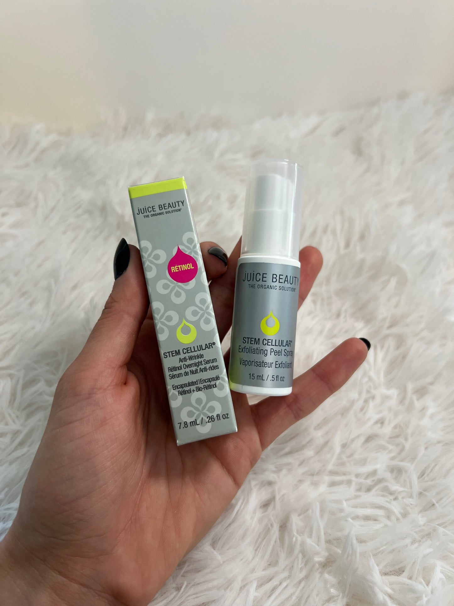 Juice Beauty Skin Cellular Set – Mini Retinol Serum + Exfoliating Spray Duo